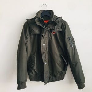 Fall time Green coat